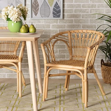 Bali & Pari Kaka Natural Rattan Dining Chair - Stylish and Durable