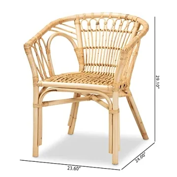 Bali & Pari Kaka Rattan Dining Chair for Modern Spaces