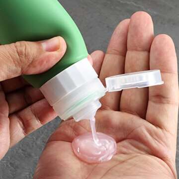 Gemice Bottles for Toiletries Tsa Approved Travel Size Containers BPA Free Leak Proof Refillable Liq...