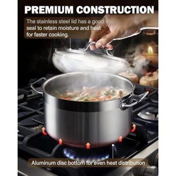 Cooks Standard 8-Piece Kitchen Cookware Set Stainless Steel