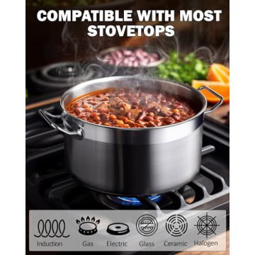 Cooks Standard 8-Piece Kitchen Cookware Set Stainless Steel