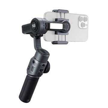 Zhiyun Smooth 5S Smartphone Gimbal Stabilizer 3-Axis with Built-in Fill Light for iPhone Android wit...
