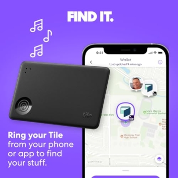 Tile Slim Tracker for Wallets and Passports Both iOS and Android Compatible