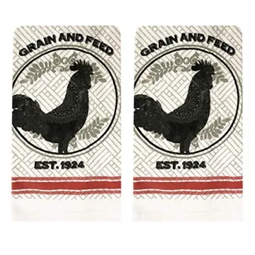 Rooster Kitchen Decor Linen Set for Home Cooking