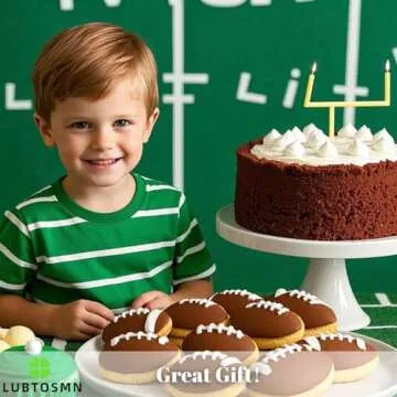 LUBTOSMN New Football Cookie Cutter Set-3 Piece-3.5 inch-Football, Football Helmet and Jersey Fondant Biscui Cutters