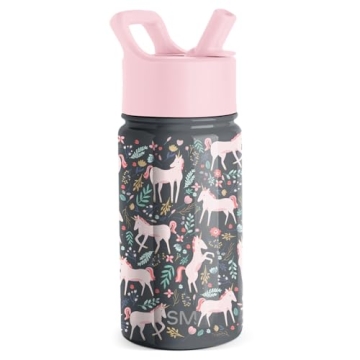 Simple Modern Kids Water Bottle with Straw Lid | Insulated Stainless Steel Reusable Tumbler for Todd...