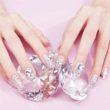 60mm(2.36 in) Large Crystal Diamond Paperweight with Stand Jewels Wedding Decorations Centerpieces Home Decor (60mm, Clear)