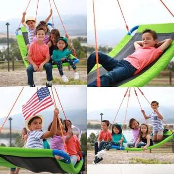 Tree Swing, Saucer Swing, Tree Swings for Kids Outdoor, Tree Swing Adult, Platform Swing, Saucer Swing for Kids Outdoor, Saucer Tree Swing for Kids, Large Saucer Swing