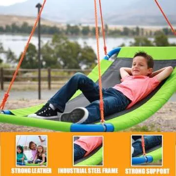 Tree Swing, Saucer Swing, Tree Swings for Kids Outdoor, Tree Swing Adult, Platform Swing, Saucer Swing for Kids Outdoor, Saucer Tree Swing for Kids, Large Saucer Swing