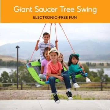 Tree Swing, Saucer Swing, Tree Swings for Kids Outdoor, Tree Swing Adult, Platform Swing, Saucer Swing for Kids Outdoor, Saucer Tree Swing for Kids, Large Saucer Swing