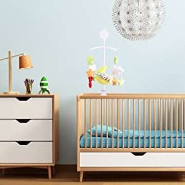 AFUNTA 35 Inch Baby Crib Mobile Music Box Holder Arm Bracket Nut Screw Box Mobile