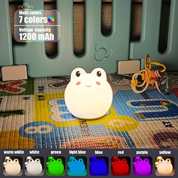 CometMars Silicone Frog Lamp - Fun LED Nightlight for Kids