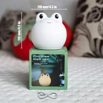 CometMars Silicone Frog Lamp - Fun LED Nightlight for Kids