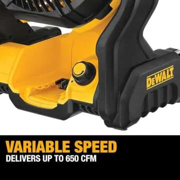DEWALT 20V MAX Jobsite Fan Portable and Versatile