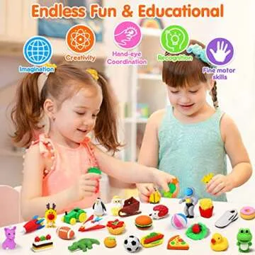 Palmatte 140PCS Mini Animal Erasers for Kids - Fun & Safe