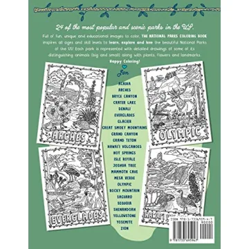 The National Parks Coloring Book for Nature Lovers