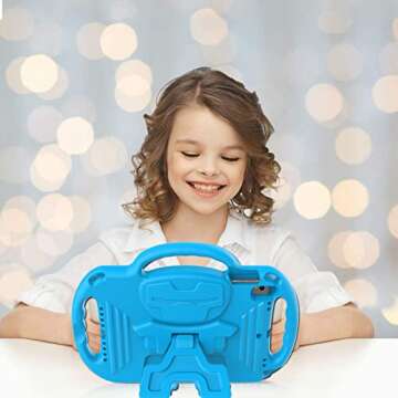 MENZO Kids Case for iPad 9th/8th/7th Generation - Shockproof & Kid-Friendly