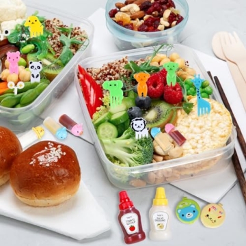 50 Pcs Kids Bento Box Accessories for Fun Lunches