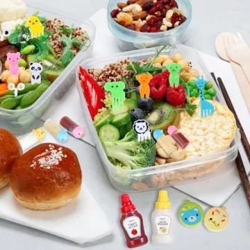 50 Pcs Kids Bento Box Accessories for Fun Lunches