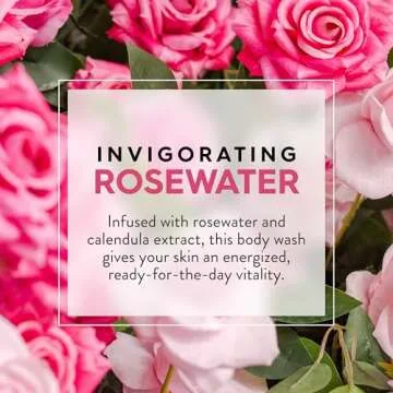 JASON Rosewater Invigorating Body Wash, For a Gentle Feeling Clean, 30 Fluid Ounces