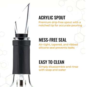 Cork Genius Wine Chiller & Aerator with Easy Pour Spout