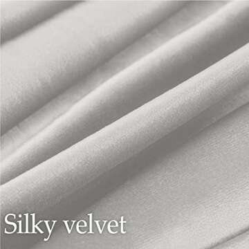 lalaLOOM Velvet Throw Pillow Covers, Set of 2, 18x18 Decorative Square Pillows Home Decor, Soft Acce...