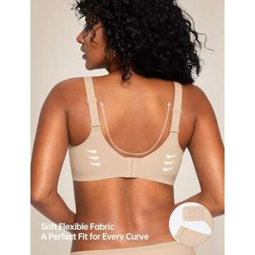 Vertvie Wireless Push-Up Seamless Bra for Women