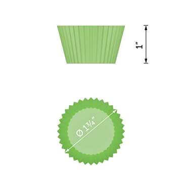 Bakerpan Silicone Mini Cupcake Holders, Mini Cupcake Liners, Pastry & Dessert Cups, 24 Pack (Multi)