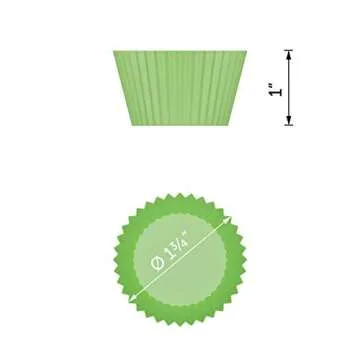 Bakerpan Silicone Mini Cupcake Holders, Mini Cupcake Liners, Pastry & Dessert Cups, 24 Pack (Multi)