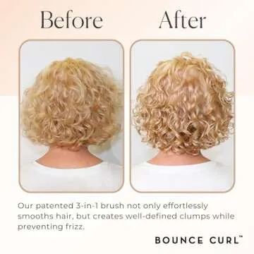 Bounce Curl Define Brush for Defined Curls, 5-in-1 Tool