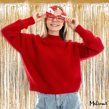 Champagne Gold Foil Fringe Curtain Backdrop for Parties