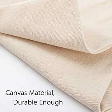 Apipi 8Pcs 6.3 x 9 Inches Canvas Money Bags - Halloween Prop Money Bag with Dollar Sign, Money Sacks for Bank Robber Costume Pirate Cowboy Cosplay Theme Party