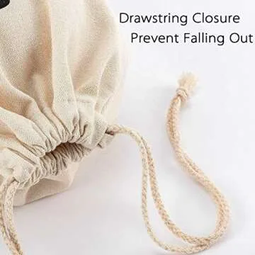 Apipi 8Pcs 6.3 x 9 Inches Canvas Money Bags - Halloween Prop Money Bag with Dollar Sign, Money Sacks for Bank Robber Costume Pirate Cowboy Cosplay Theme Party