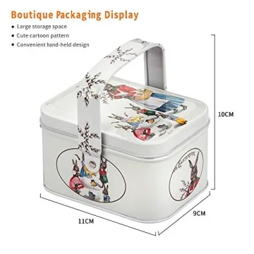 Sewing Clips Set 100 Pcs with Rabbit Design Storage Tin