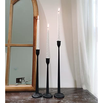Elegant Iron Taper Candle Holder Set - Perfect for Any Occasion