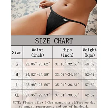 FINETOO 10 Pack Stylish Cotton G-String Thongs for Women