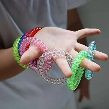 Chew Necklaces for Sensory Kids 12 Pack, Chewy Necklace Stretchy Coil Bracelet Sensory Toys for Kids with Autism Anxiety ADHD, Oral Sensory Chew Toys for Boys Girls Fidgeting Biting