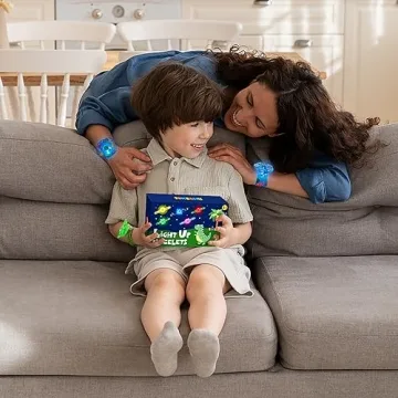 SEKEAHU 25 PCS Light Up Fidget Toys Slap Bracelets