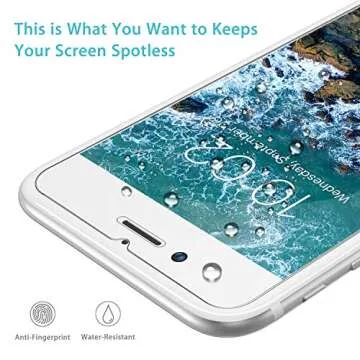 Syncwire Screen Protector for iPhone 8/7/6s/6 [3-Pack], Anti-Fingerprint 9H Tempered Glass Protective Screen for iPhone 8/7/6s/6 (Screen-Alignment Frame Included, Bubble-Free) [Not Edge to Edge]