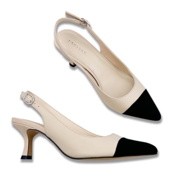 Stylish UMECOOL Slingback Kitten Heels for Women