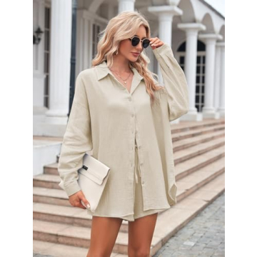 Meenew Summer Outfits for Women - 2 Piece Casual Set