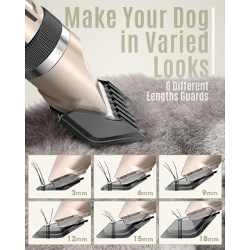 Oneisall Silent Pet Grooming Clippers Quiet Rechargeable