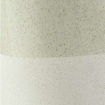 Amazon Brand – Rivet Mid-Century Ceramic Planter with Iron Stand, 17"H, Pale Green