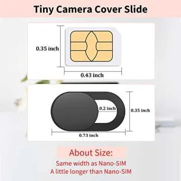 Yilador Webcam Cover Slide - Ultra Thin Privacy Protector
