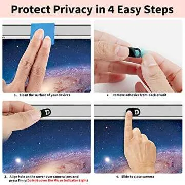 Yilador Webcam Cover Slide - Ultra Thin Privacy Protector