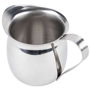 Stainless Steel Bell Creamer Set - Elegant Dining Solution