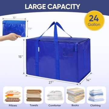 TICONN Heavy-Duty Extra Large Moving Bags with Zippers