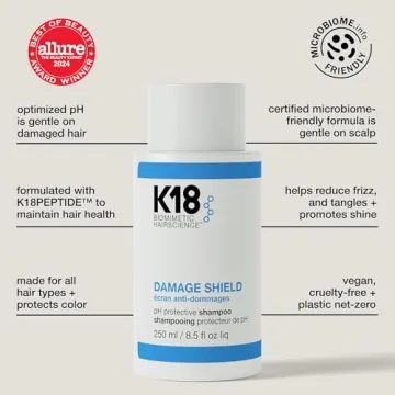 K18 Shampoo for Damage Repair, Frizz Control & Shine