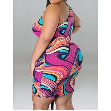 Plus Size Sleeveless Bodycon Dress for Women Summer