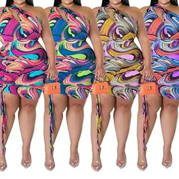 Plus Size Sleeveless Bodycon Dress for Women Summer